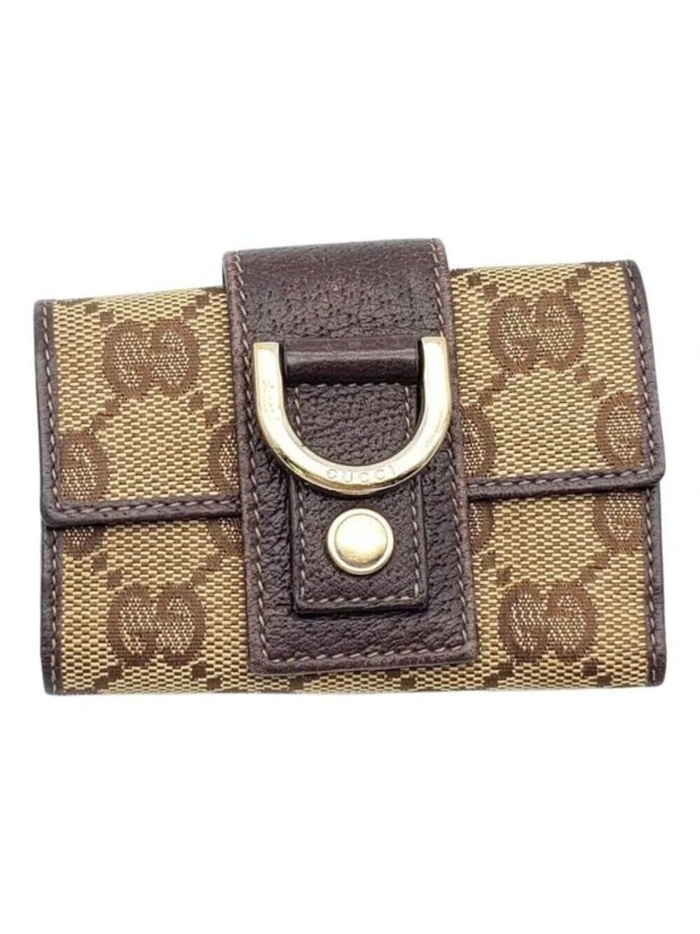 Gucci Canvas Leather Key Case 107-081825